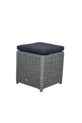 Aruba bijzetkrukje de luxe 127 mm licht grijs