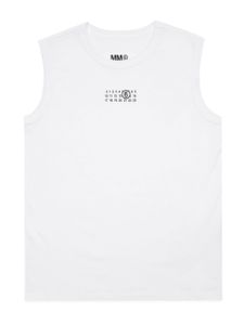 MM6 Maison Margiela Kids débardeur en jersey à logo - Blanc