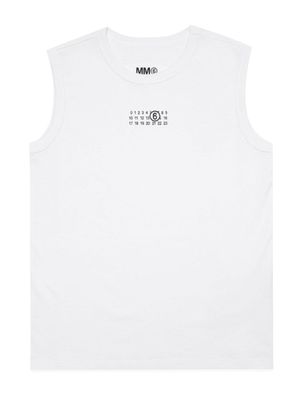 MM6 Maison Margiela Kids débardeur en jersey à logo - Blanc