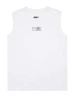 MM6 Maison Margiela Kids débardeur en jersey à logo - Blanc