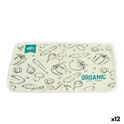 Individueel tafelkleed Wit Groen (33 x 0,3 x 48 cm) (12 Stuks)