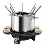 Unold Elegance Fondue 1000 W Met handmatige temperatuursinstelling RVS, Zwart - thumbnail