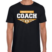 Verkozen tot beste coach t-shirt zwart heren - beroepen shirt 2XL  -