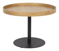 ZILT Ronde Bijzettafel 'Andreanna' 56cm, kleur Eiken