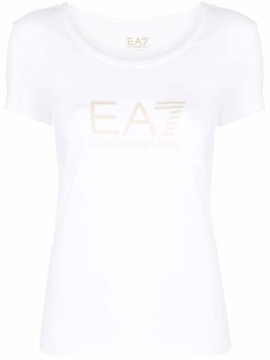 Ea7 Emporio Armani t-shirt à logo imprimé - Blanc
