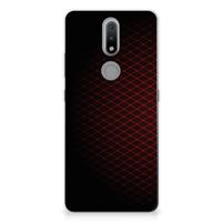 Nokia 2.4 | TPU bumper | Geruit Rood