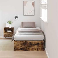 Bedframe Gerookt eiken 190 x 75 x 31.5 cm Bewerkt hout