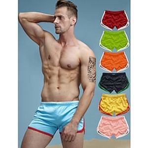 Voor heren Atletische korte broek Hardloopshorts Sportbroek Mesh korte broek Netstof Elastische taille Kleurenblok Ademend Sneldrogend Korte Sport Fitness Hardlopen Sport Sportief Roze / roze Lightinthebox