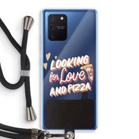 Pizza is the answer: Samsung Galaxy Note 10 Lite Transparant Hoesje met koord Pizza is the answer: Samsung Galaxy Note 10 Lite Transparant Hoesje met koord