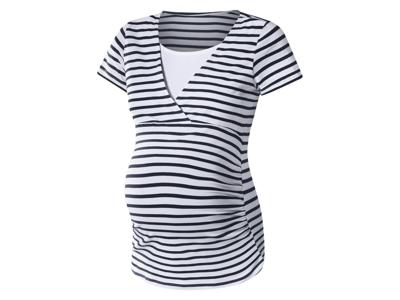esmara Zwangerschapsshirt (Wit/gestreept, L (44/46))