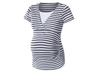 esmara Zwangerschapsshirt (Wit/gestreept, S (36/38))