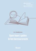 Open kaart spelen in het bestuursrecht - Coen Modderman - ebook