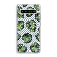 Geometrische jungle: Samsung Galaxy S10 5G Transparant Hoesje
