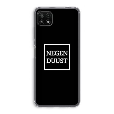 Negenduust black: Samsung Galaxy A22 5G Transparant Hoesje