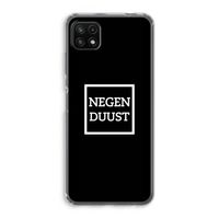 Negenduust black: Samsung Galaxy A22 5G Transparant Hoesje Negenduust black: Samsung Galaxy A22 5G Transparant Hoesje