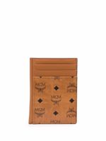 MCM porte-cartes à motif monogrammé - Marron