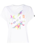 SPORT b. by agnès b. t-shirt en coton à logo imprimé - Blanc