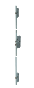 Nemef 4916 Veiligheidsmeerpuntssluiting | krukbediend | SKG*** | DM65mm | PC72mm cilinder boven kruk | voorplaat staal verzinkt 24x2170mm