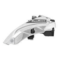 Sunrace Voorderailleur m500 7/8 dual pull zilver Sunrace Voorderailleur m500 7/8 dual pull zilver