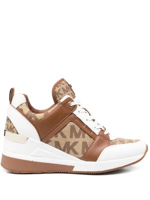Michael Kors baskets montantes Georgie - Marron