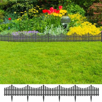 VidaXL Gazonranden 17 st 10 m pp antracietkleurig