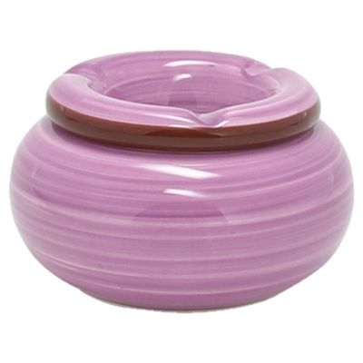 Dolomite keramiek storm asbak - lila - 13,5 x 7 cm