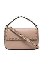 Valentino Garavani mini sac Rockstud à anse dessus - Tons neutres