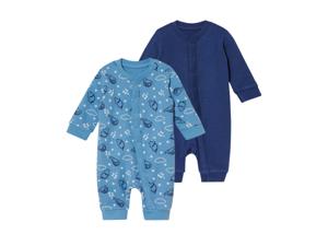 lupilu 2 baby pyjama&apos;s (Blauw/donkerblauw, 74/80)