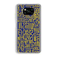 Majorelle Blue Print: Xiaomi Poco X3 NFC Transparant Hoesje