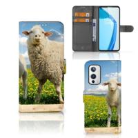 OnePlus 9 | Telefoonhoesje | Met pasjeshouder | Schaap en Lammetje