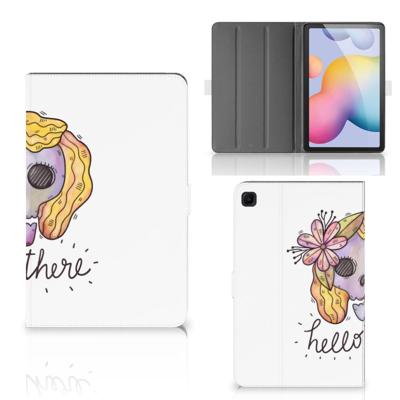 Tablettasje Samsung Galaxy Tab S6 Lite | S6 Lite (2022) Boho Skull Tablettasje Samsung Galaxy Tab S6 Lite | S6 Lite (2022) Boho Skull