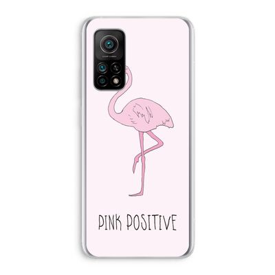 Pink positive: Xiaomi Mi 10T 5G Transparant Hoesje