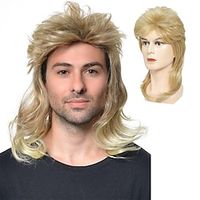 harderpruiken voor mannen Jaren '70 en '80 Themafeestkostuums Fancy Party (lichtblond) Lightinthebox