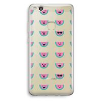 Smiley watermeloenprint: Huawei Ascend P10 Lite Transparant Hoesje