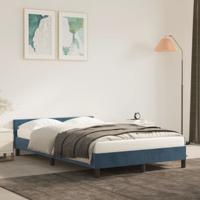 Bedframe zonder matras 120x190 cm fluweel donkerblauw