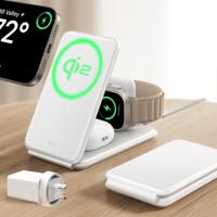 Qi2 3-in-1 Travel Wireless Charging Set (Bag Included) White