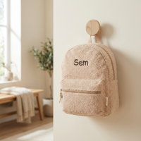 Rugzak Prêt Ridge and Row Teddy Beige