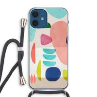 Bold Rounded Shapes: iPhone 12 Transparant Hoesje met koord