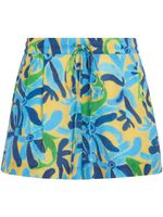 Marni short imprimé à lien de resserrage - Bleu