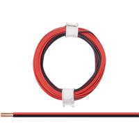 Donau Elektronik 114-01 Draad 2 x 0.08 mm² Rood/zwart 5 m - thumbnail