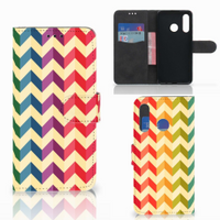 Huawei P30 Lite (2020) Telefoon Hoesje Zigzag Multi Color - thumbnail