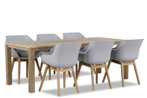 Hartman Sophie teak/Bristol 220 cm dining tuinset 7-delig