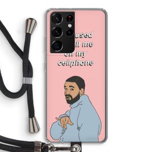 Hotline bling: Samsung Galaxy S21 Ultra Transparant Hoesje met koord