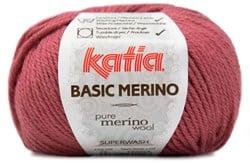 Katia Basic Merino 075 Frambozen Rood