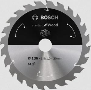 Bosch Accessories Bosch 2608837668 Hardmetaal-cirkelzaagblad 136 x 20 mm Aantal tanden: 24 1 stuk(s)