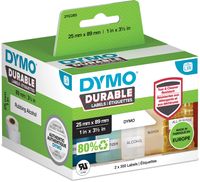 Dymo duurzame etiketten LabelWriter ft 25 x 89 mm, 2 x 350 etiketten