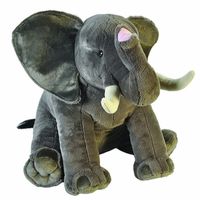 Grote pluche olifant knuffel 70 cm - thumbnail