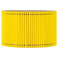 Papieren Gevouwen Lampenkap - Cilindrisch - Geel - ø40 x 20 cm - E27 fitting - Voor Staande Lamp - Ontworpen voor woonkamer en eetkamer