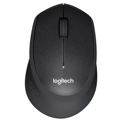 Logitech M330 draadloze optische Mute-muis met micro-USB-ontvanger (zwart)