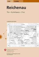 Wandelkaart - Topografische kaart 1195 Reichenau | Swisstopo - thumbnail